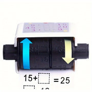 Elementary School Math Rolling Stamp Set for Addition and Subtraction Practice Plastic Educational Toy