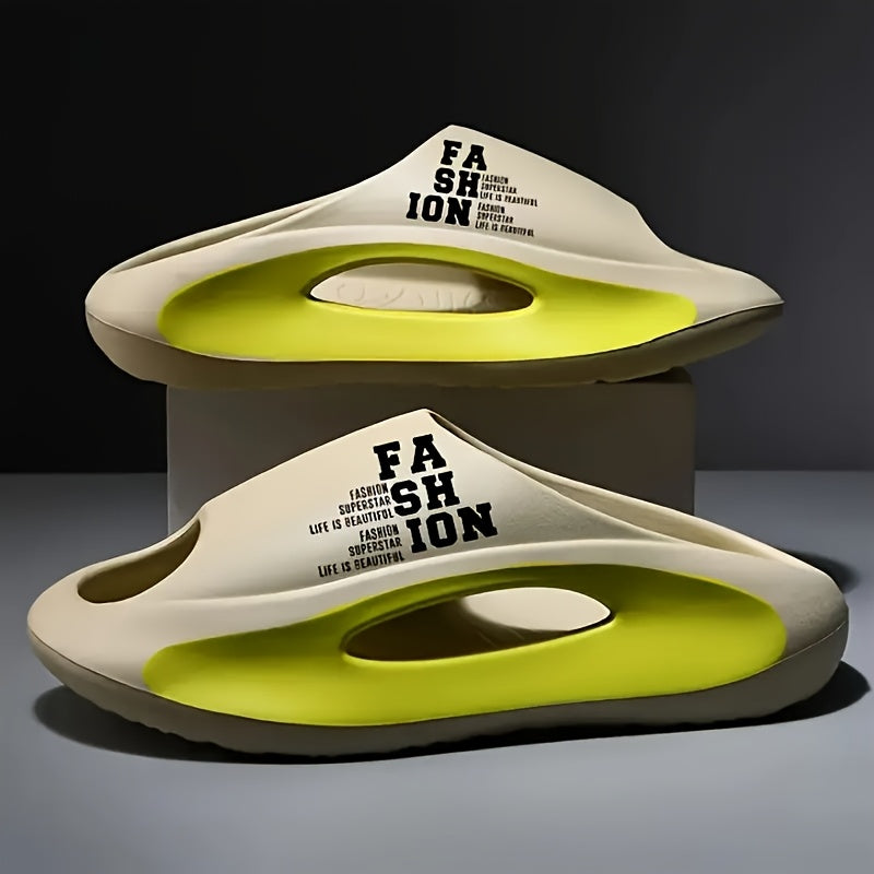 vmi Erkaklar Ochiq Boshli EVA Slaydlar - Qulay, Sirpanmaydigan Sandallar, Kamon Qo'llab-quvvatlash, Qizil va Oq