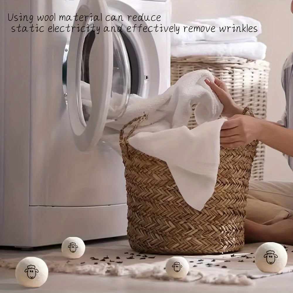 Paquete de 3 bolas de secadora reutilizables, alternativa a suavizante de telas, ayuda para secadora de ropa