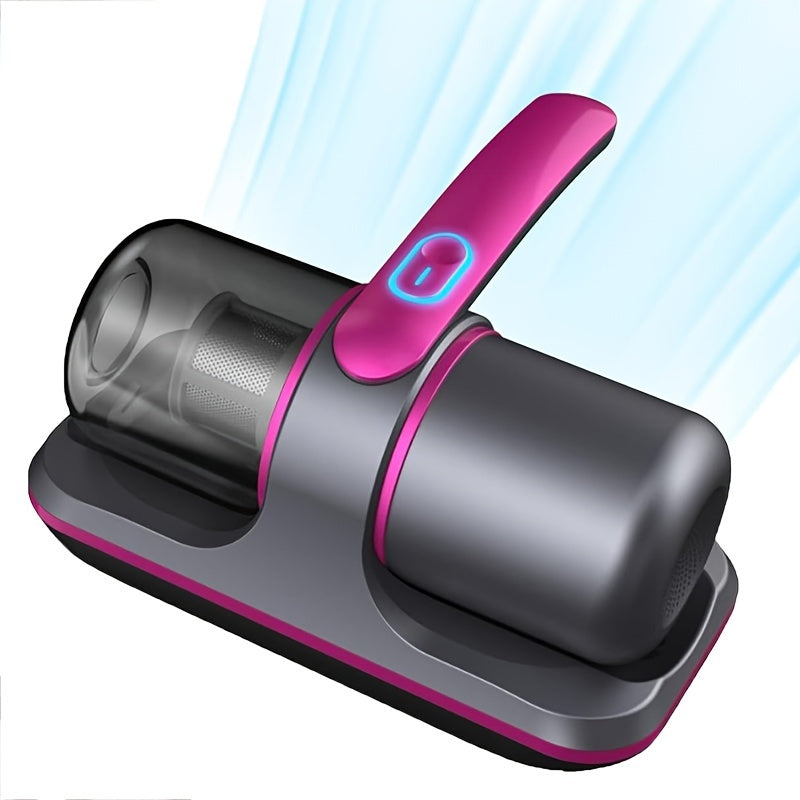 Беспроводная пылесос с USB-зарядкой, мощным всасыванием, моющимся фильтром, подходит для матрасов, диванов, подушек и одеял.