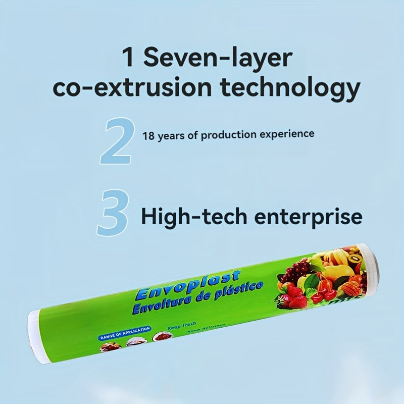 Cling Film Roll 30m Heat-Resistant Food Wrap for Kitchen and Restaurant