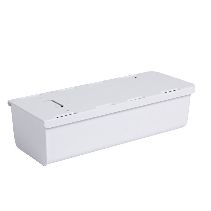 Deep Under Table Drawer Storage Box Gray White for Office Desk Organization