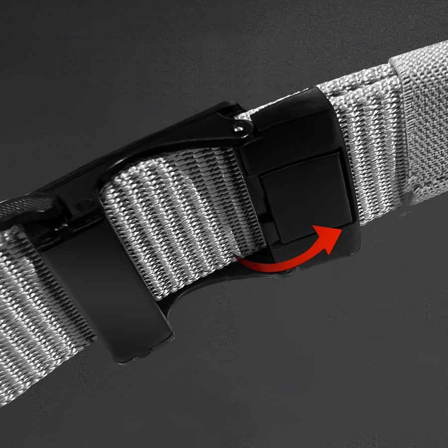 Мужской нейлоновый ремень с автоматической пряжкой для активного отдыха и повседневной носки