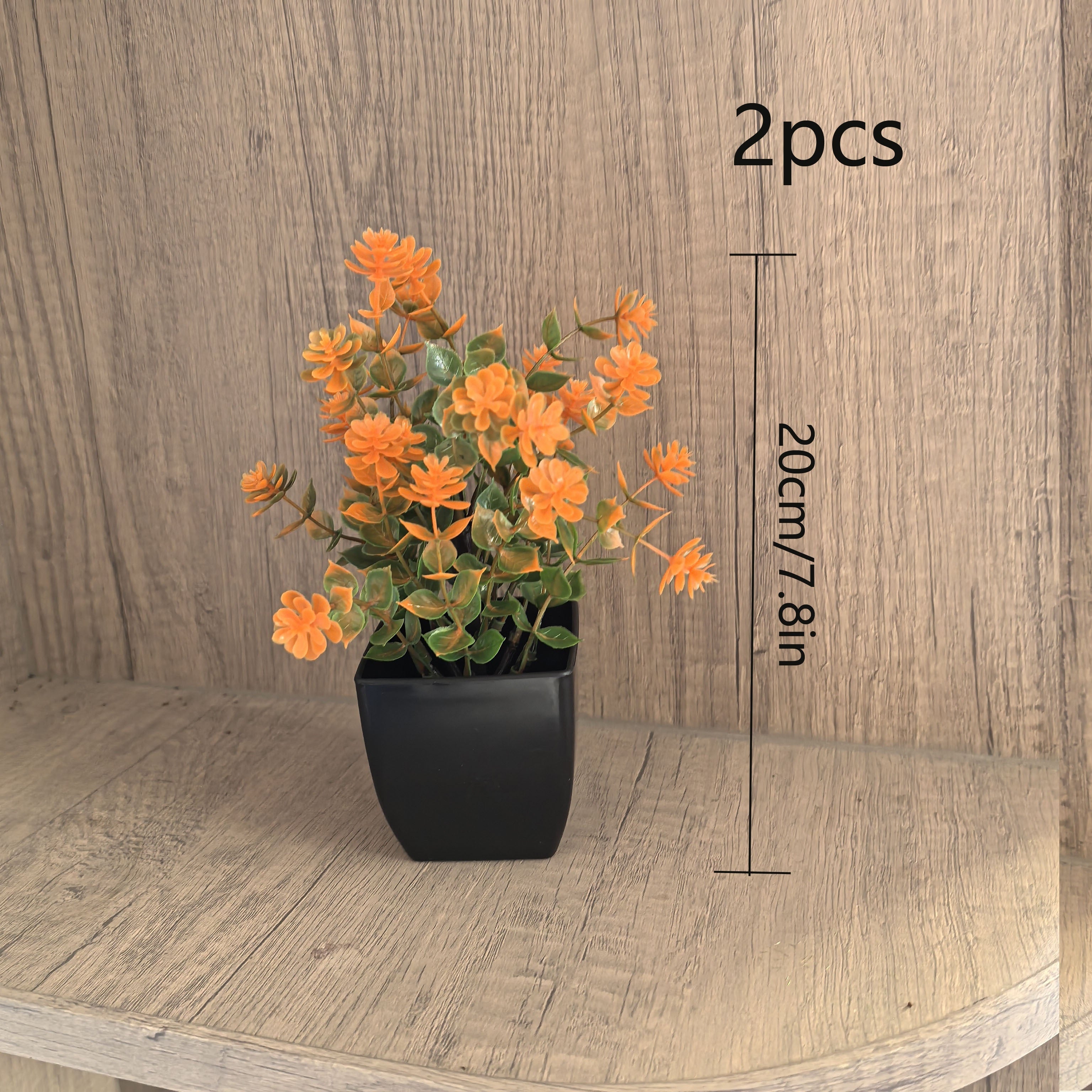 Artificial Plants Mini Eucalyptus and Grass Potted Decor for Home Office