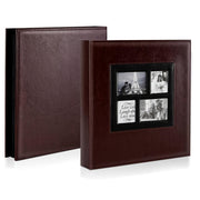 Faux Leather Photo Album Holds 500 4x6 Photos Family Wedding Travel Memory Book
