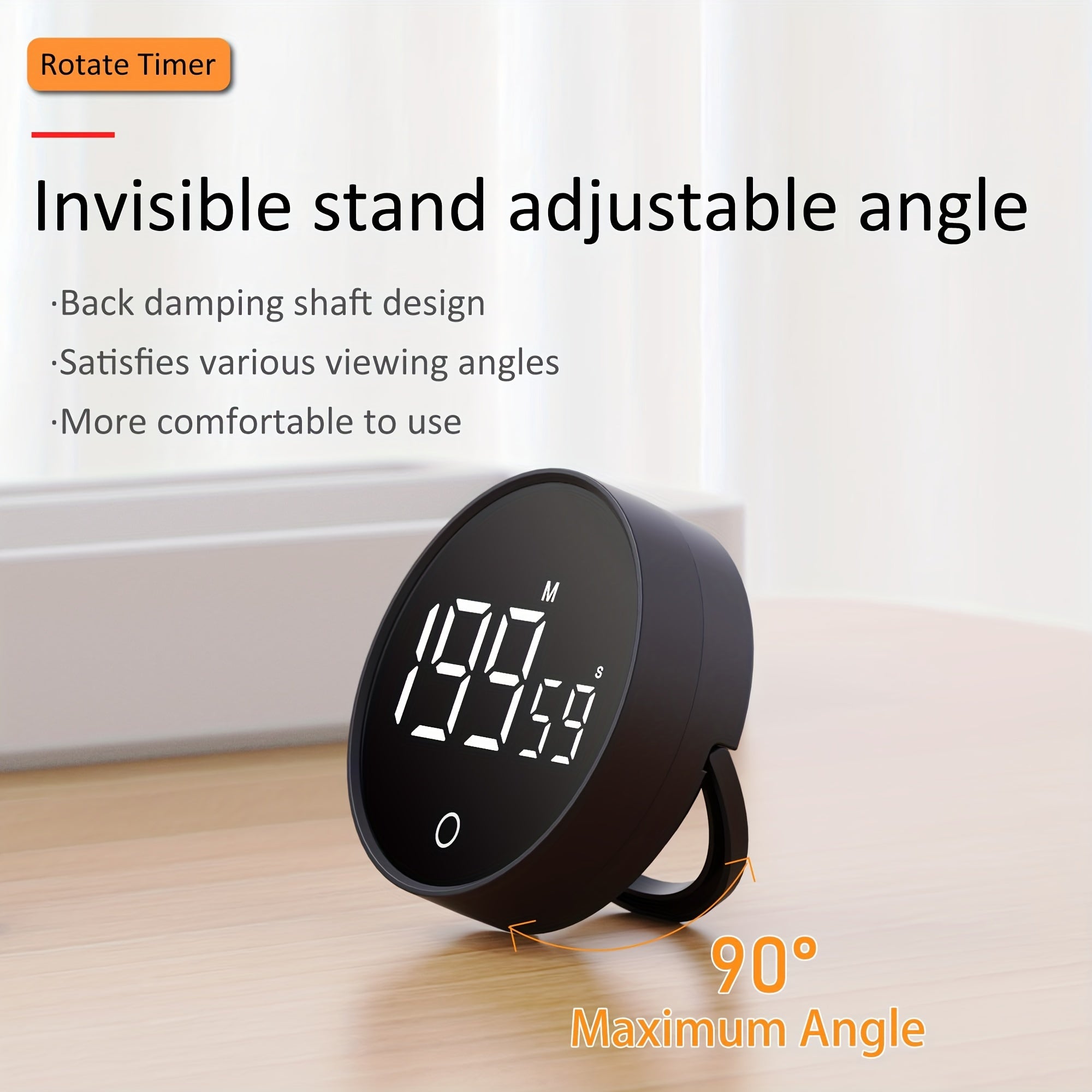 Katta LCD ekranli integratsiyalashgan magnit raqamli hisoblagich taymeri, ovqat pishirish, sport zallari, uchrashuvlar va yotoqxonalarda foydalanish uchun. 3 AAA batareyasi bilan ishlaydi (batareyalar kiritilmagan).