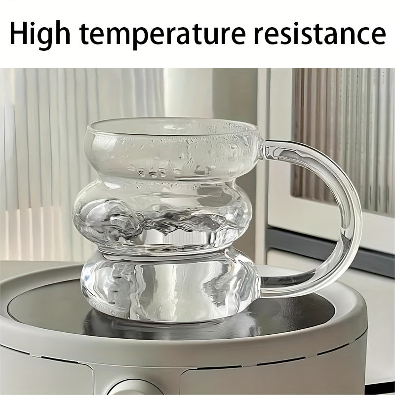Irregular High Borosilicate Glass Cup for Caterpillar Heat-Resistant Beverages