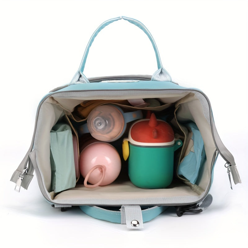 Lightweight Waterproof Baby Backpack with Bear Motif for Moms on the Go