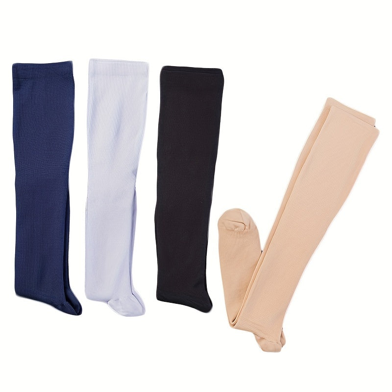 Unisex Compression Socks 6 Pairs Breathable Knit Sports Stockings for Running Cycling Basketball Football Hiking
