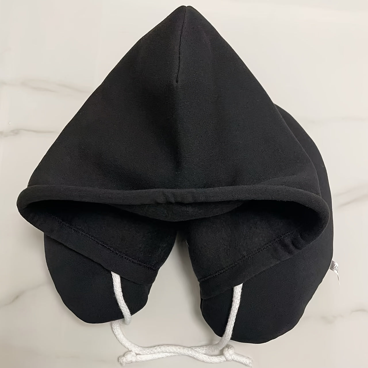 Ergonomic U-Shaped Travel Pillow with Hoodie for Adults Neck Support for Airplanes Car Trips