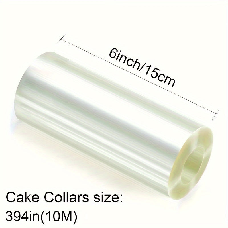 Transparent Mousse Cake Collar Acetate Roll for Decorating Chocolate Cakes