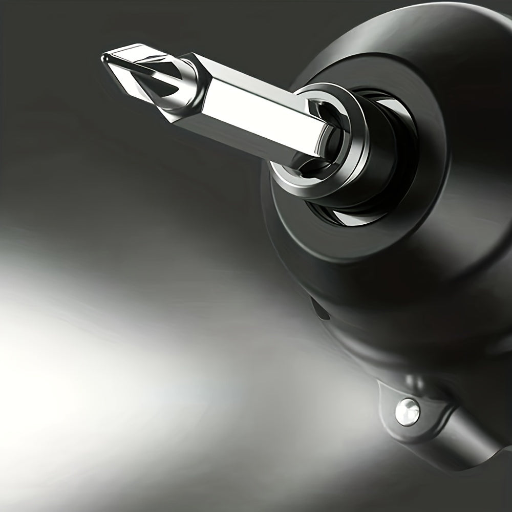 27-Piece Handheld Electric Screwdriver Set with Foldable Rotatable Hand Drill and Bits