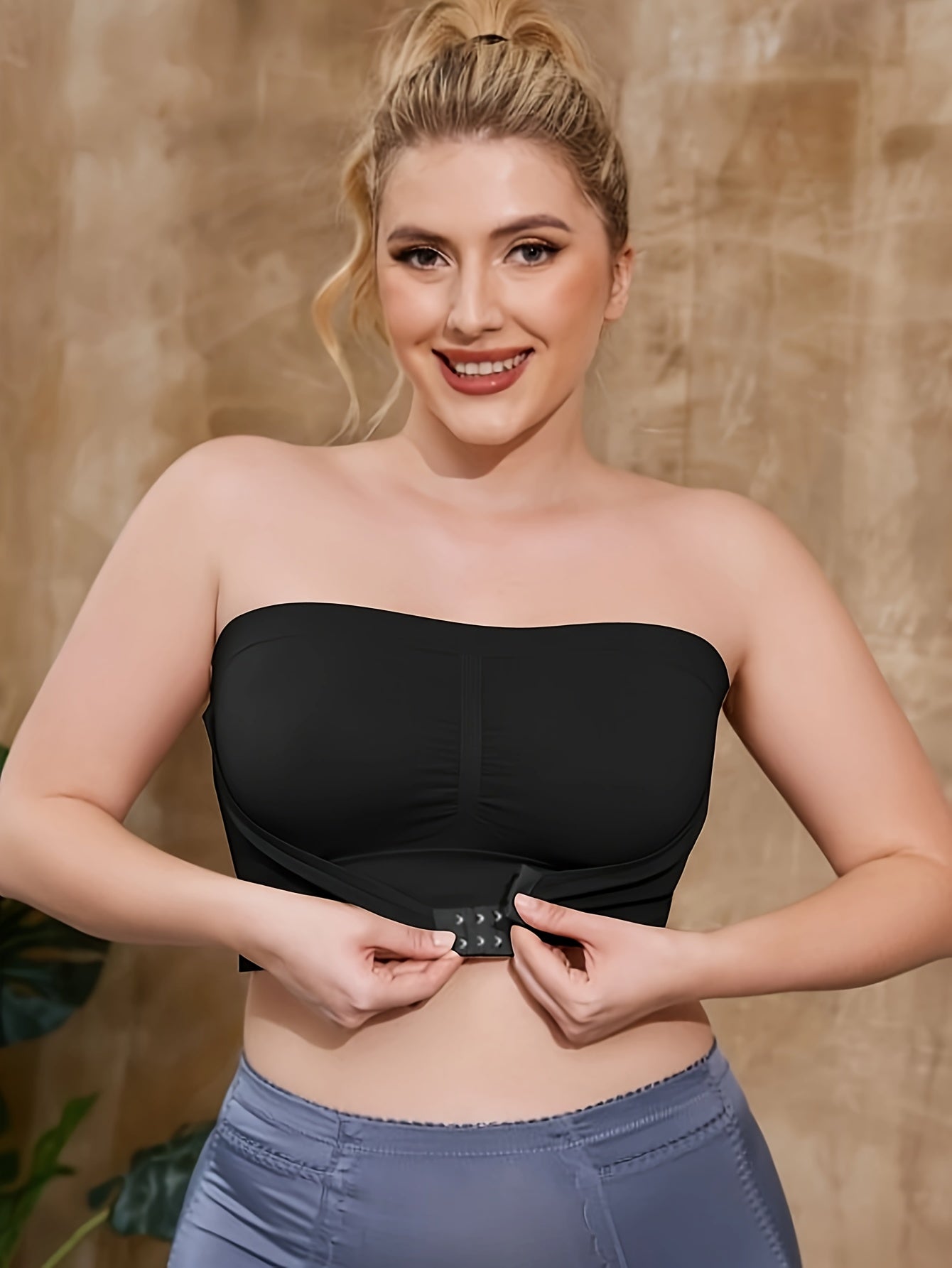 Women’s Plus Size Seamless Sports Bras Adjustable Front Closure Breathable Multi-Use