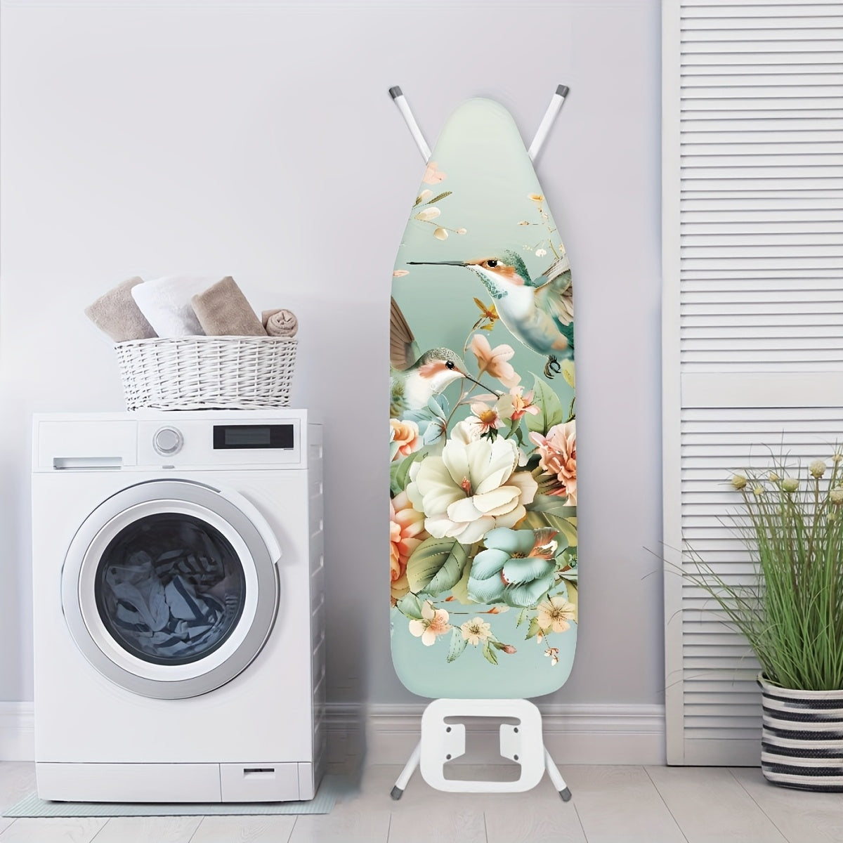 Ironing Station Dust Cover with Hummingbirds Pattern, Easy to Install, Travel-Friendly