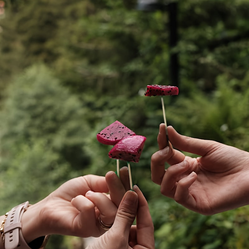 Disposable Double-Ended Bamboo Toothpicks 200pcs for Oral Hygiene Camping Use