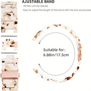 Ivory White Resin Watch Band for iWatch 38mm to 49mm Slim Comfortable