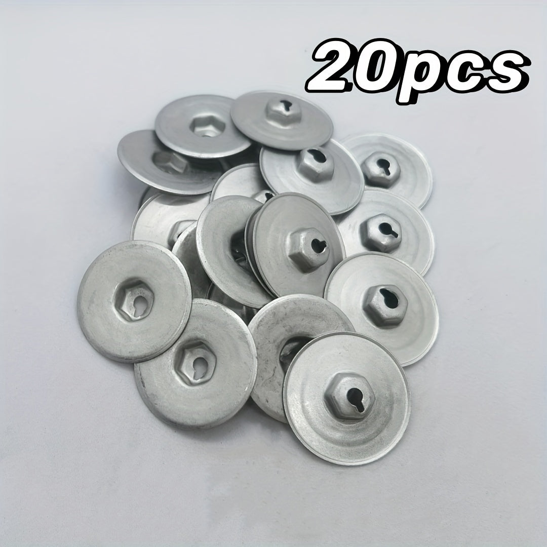 20pcs Iron Exhaust Heat Shield Fasteners for Car Replacement Durable Car Parts