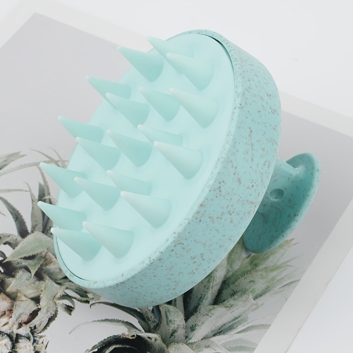 Cepillo de silicona para lavar el cabello con peine de masaje de plástico para cuidado del cabello y peluquería