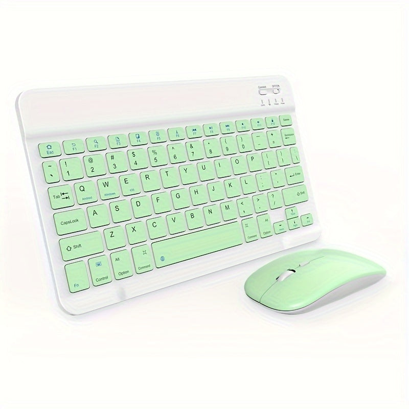 Wireless Ultra-Thin Keyboard and Mouse Set for iPad Tablet and Laptop