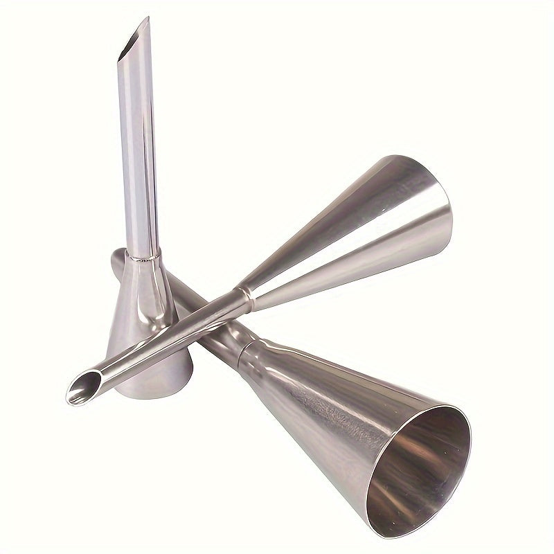 Set of 3 Stainless Steel Icing Piping Nozzles for Cake Decorating