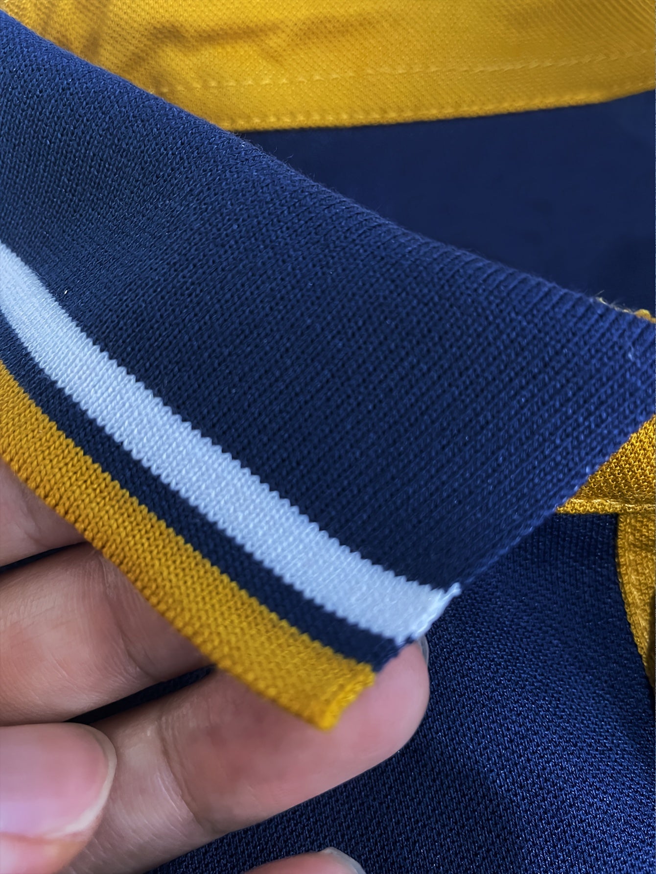 Мужская короткая рубашка для гольфа с контрастной отделкой, повседневная летняя