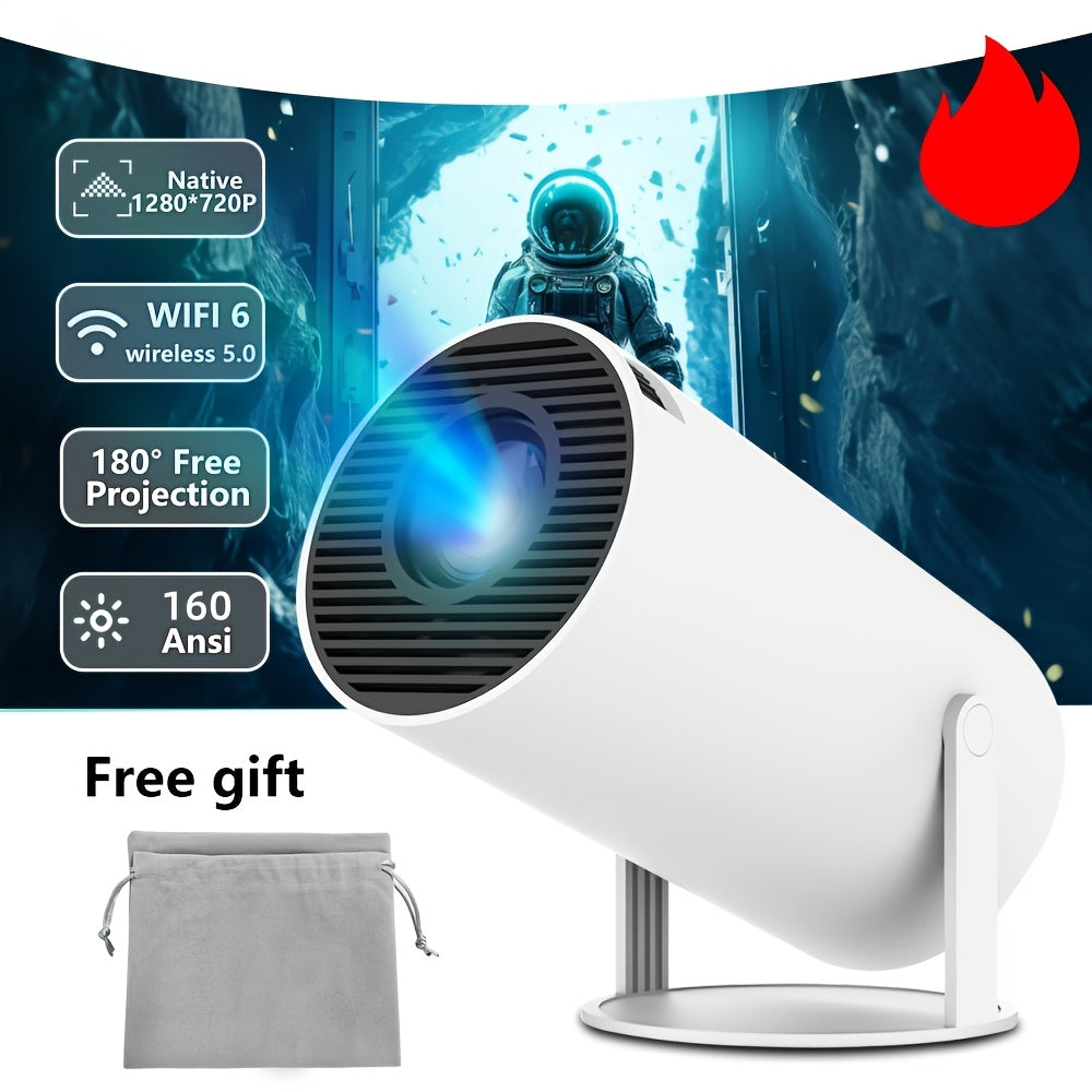 Portativ Android proyektor 200 ANSI 4K 1080P WiFi 6 Aqlli uy kinoteatri