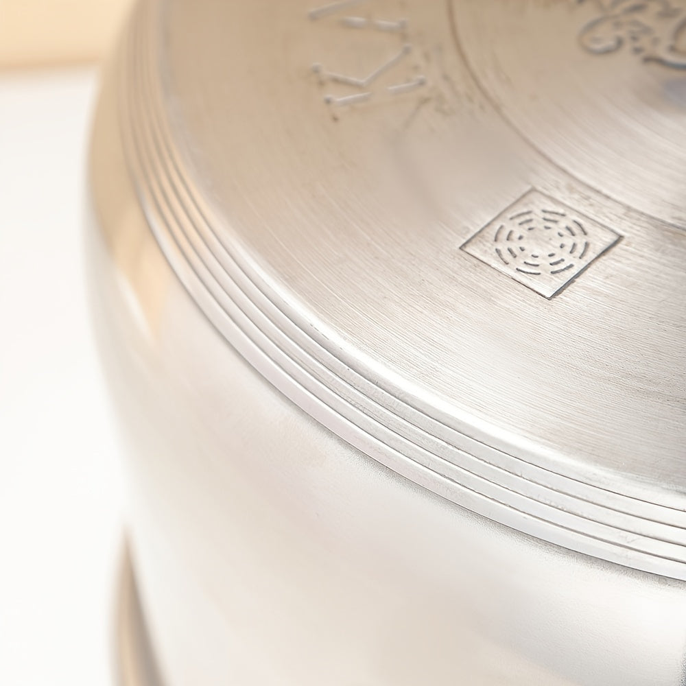 Olla de sopa de acero inoxidable de 5 capas con doble asa, compatible con inducción, acabado antiadherente