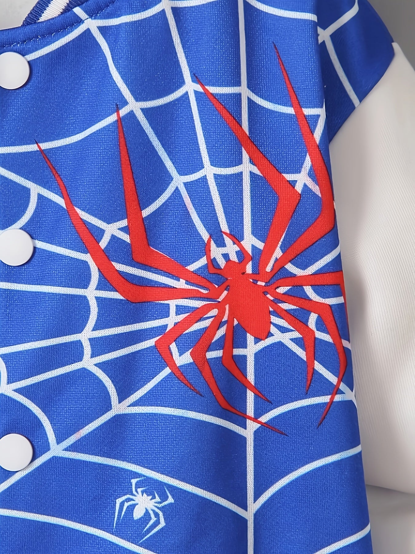 Kids Boys Spider Print Baseball Jacket and Pants Set Long Sleeve Spring Fall Casual