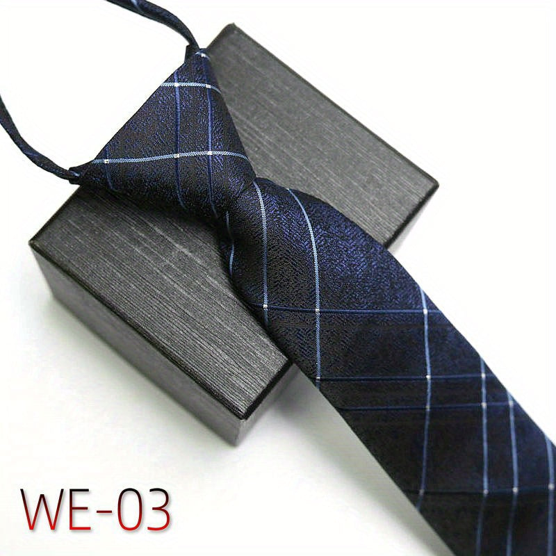 Men's Business Tie 7cm High-Density Striped Casual Formal Wedding Engagement