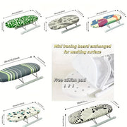 Heat-Resistant PET Mini Sleeve Ironing Board Cover with Free Pad for 25.98cm x 11cm