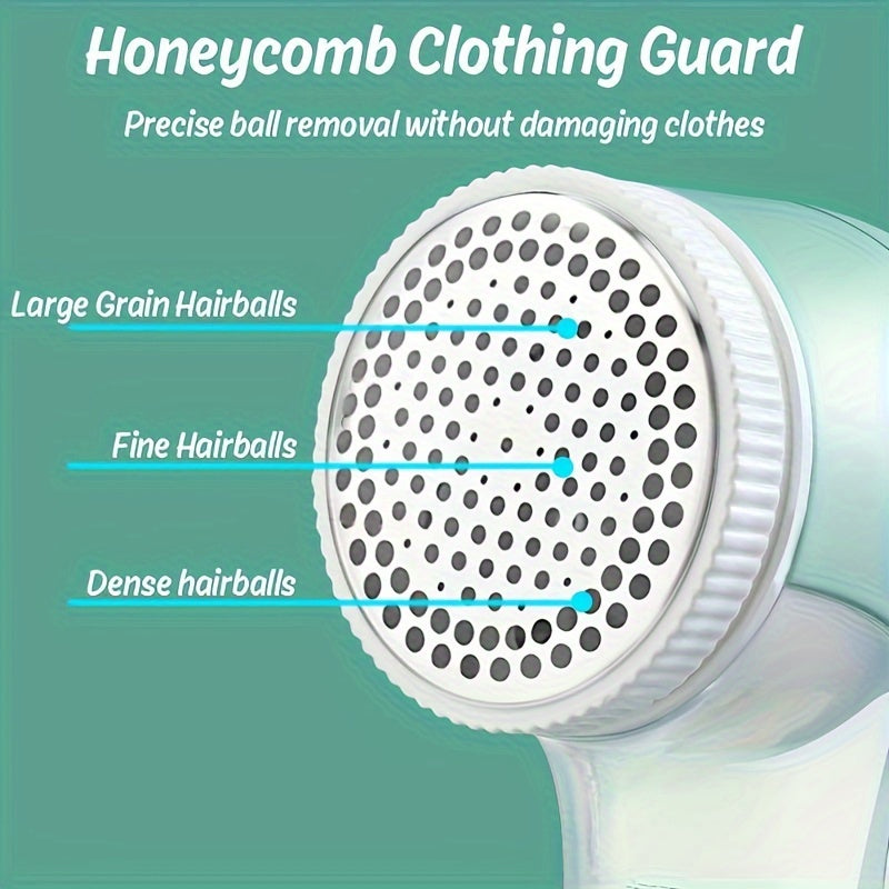 Electric Lint Remover with Stainless Steel Blades for Clothes and Fabrics