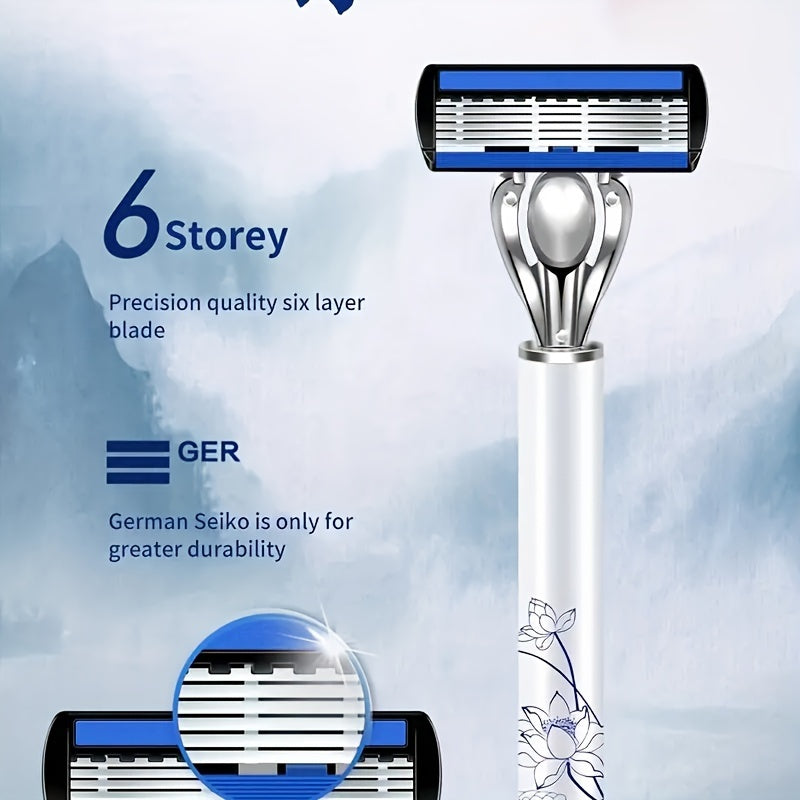 6-qavatli zanglamaydigan po'latdan yasalgan mashina bilan soqol va mo'ylov uchun metall stend bilan rasm