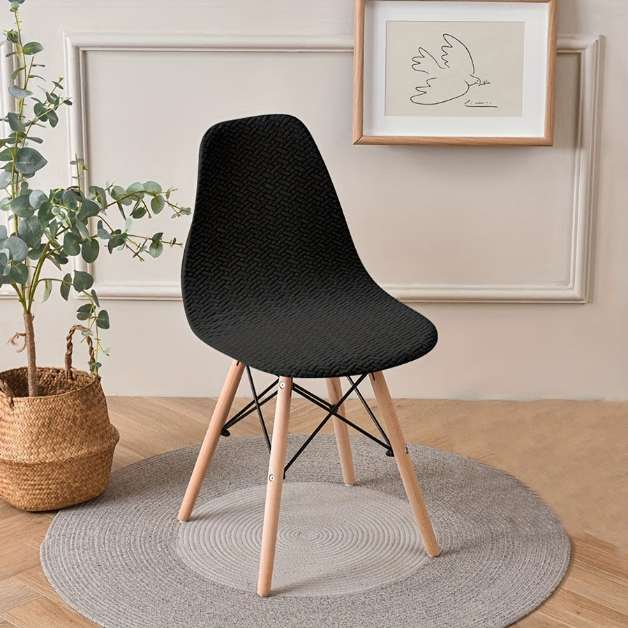 Долговечный, легкий в уходе чехол для классических обеденных стульев из полиэстера и эластана, идеально подходящий для владельцев домашних животных.