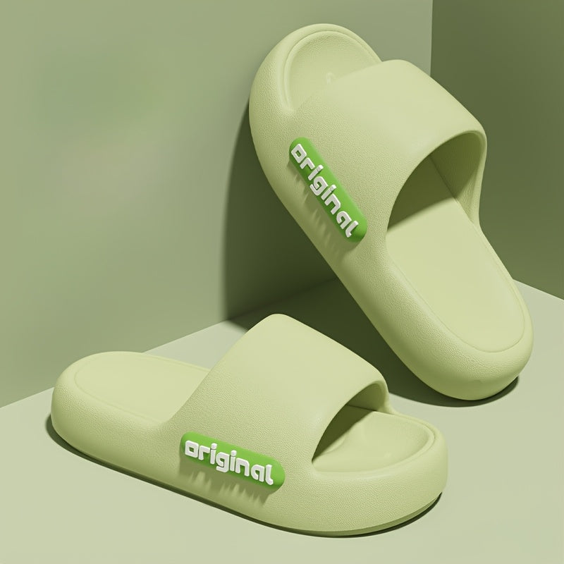 Ayollar uchun EVA slayd sandalki, qulay qalin tagli ichki va tashqi uy uchun choyshablar, qizil