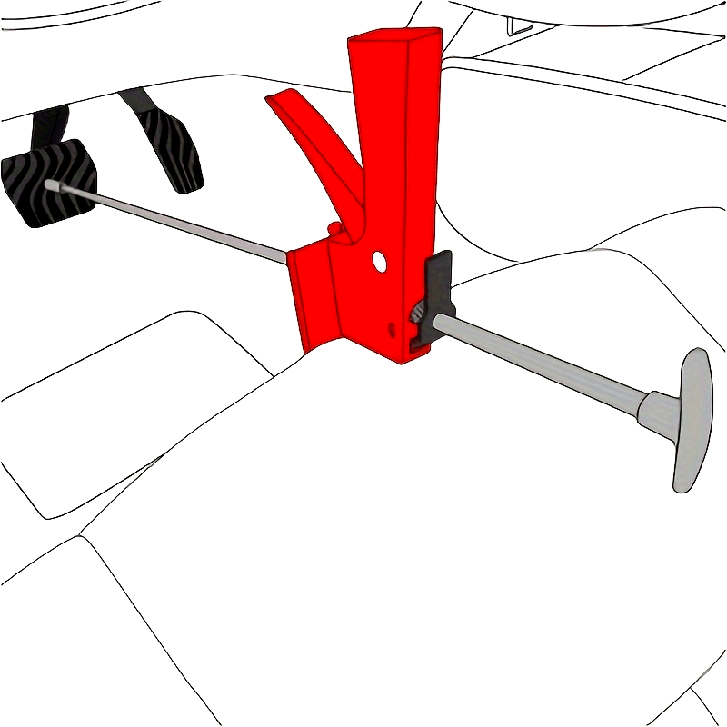Adjustable Brake and Accelerator Pedal Depressor Tool for Cars and Trucks