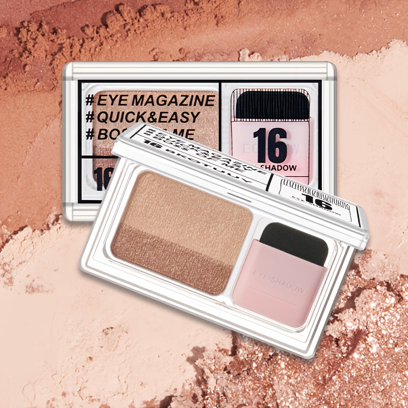 Women Shimmery Dual-Tone Eyeshadow Palette 5-8 Shades Waterproof Long-Lasting