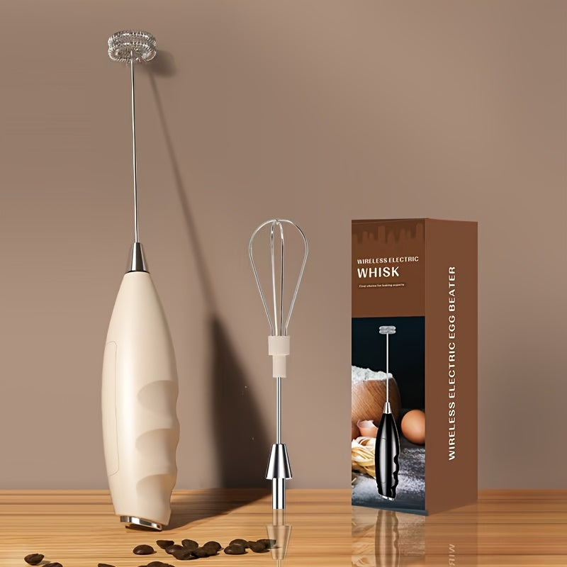 Mini Electric Hand Mixer Plastic Battery-Free Kitchen Stirrer for Baking