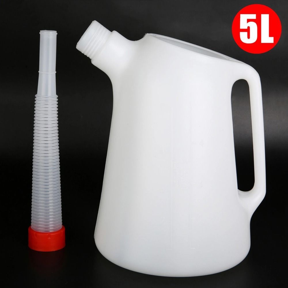 Universal Oil Measuring Jug 1.2-5L with Pouring Spout for Cars and Motorcycles