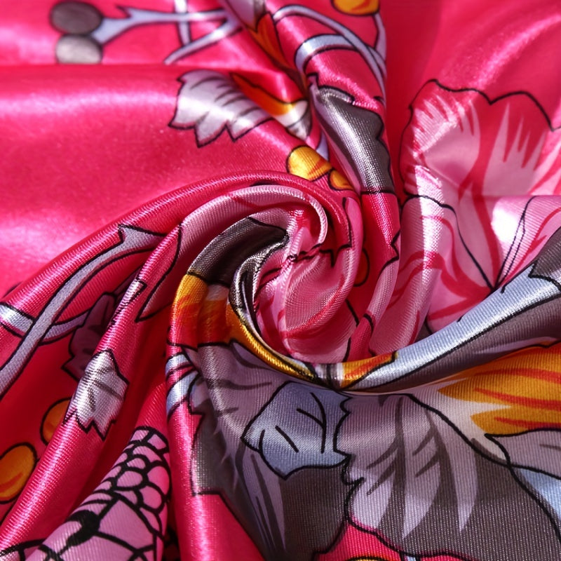 Soft Satin Sunshade Shawl for Sun Protection and Lightweight Comfort