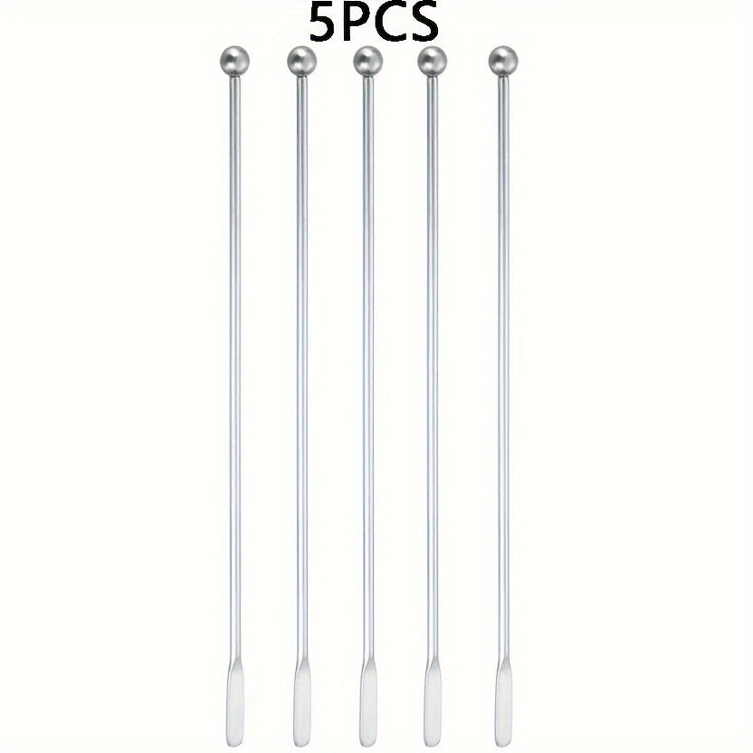 Stainless Steel Stirring Rod Multi-Purpose Coffee Cocktail Beverages Dishwasher Safe