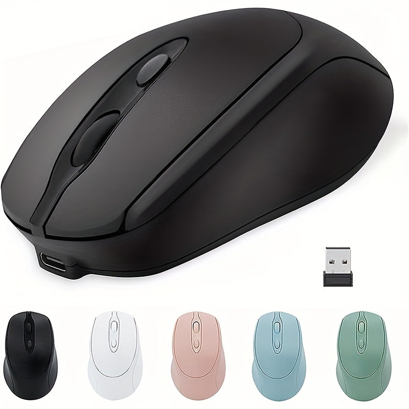 Wireless Rechargeable Dual-Mode Mouse for All Devices with Type-C Charging