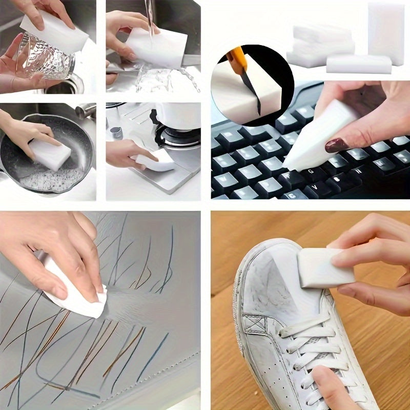 15-Pack White Magic Sponge Foam Cleaning Blocks Multi-Purpose Kitchen Bathroom