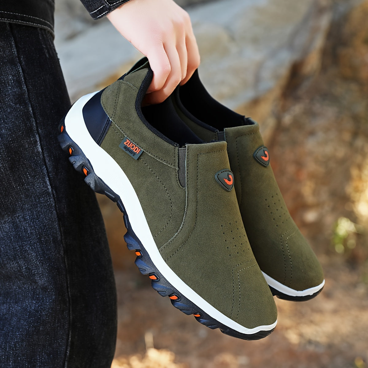 Men's Casual Loafers Lightweight Breathable Comfortable All-Season Slip-On Shoes