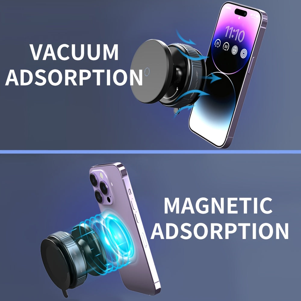 Universal magnitli telefon tutqichi 360° buriladigan vakuum avtomobil o'rnatgich stol uchun