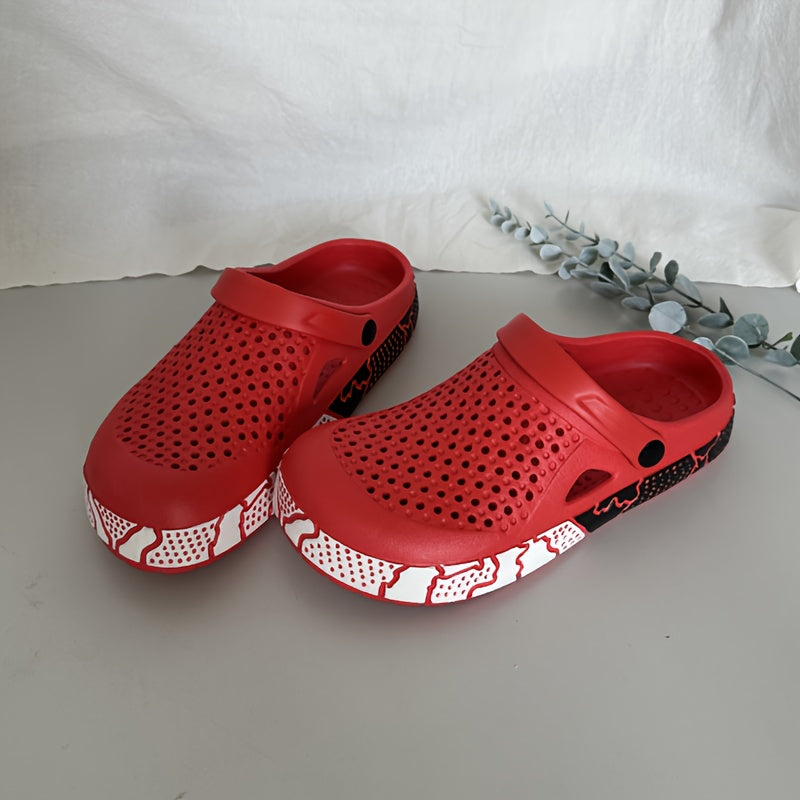 Женские дышащие шлепанцы из EVA двухцветные с вентиляцией, повседневная обувь