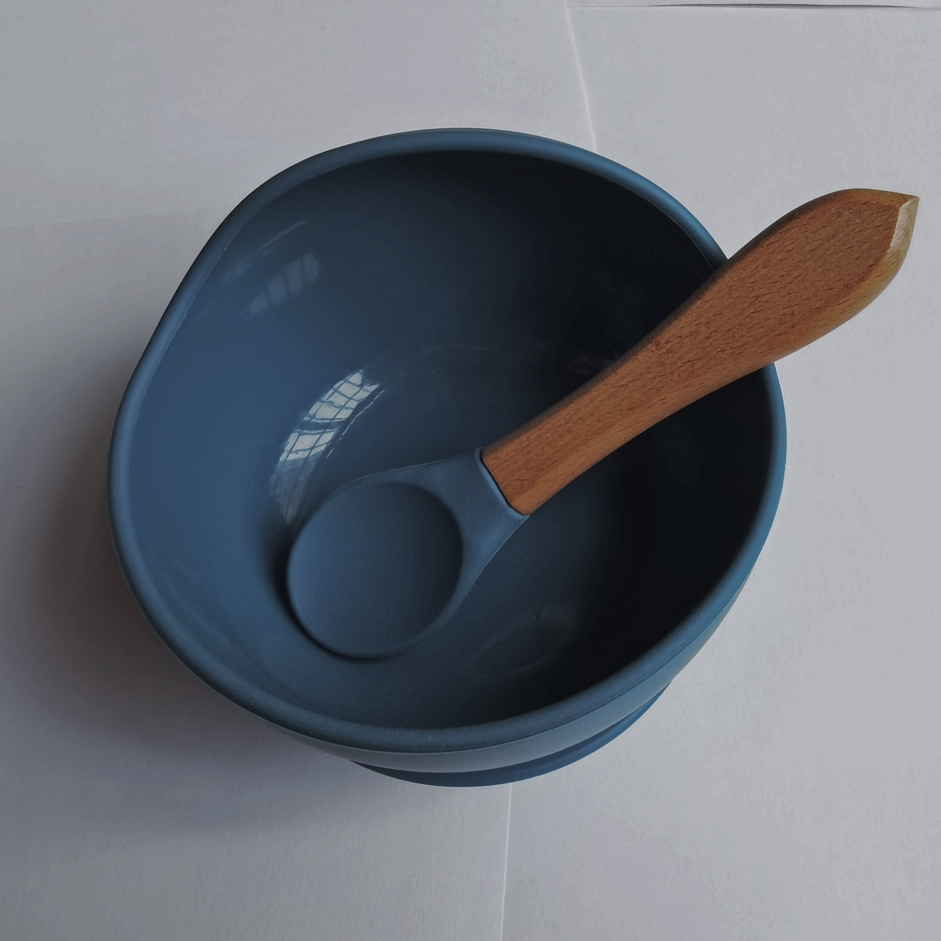 Baby Feeding Set with Silicone Bowl and Spoon for Toddlers Non-Slip Suction Cup Gift