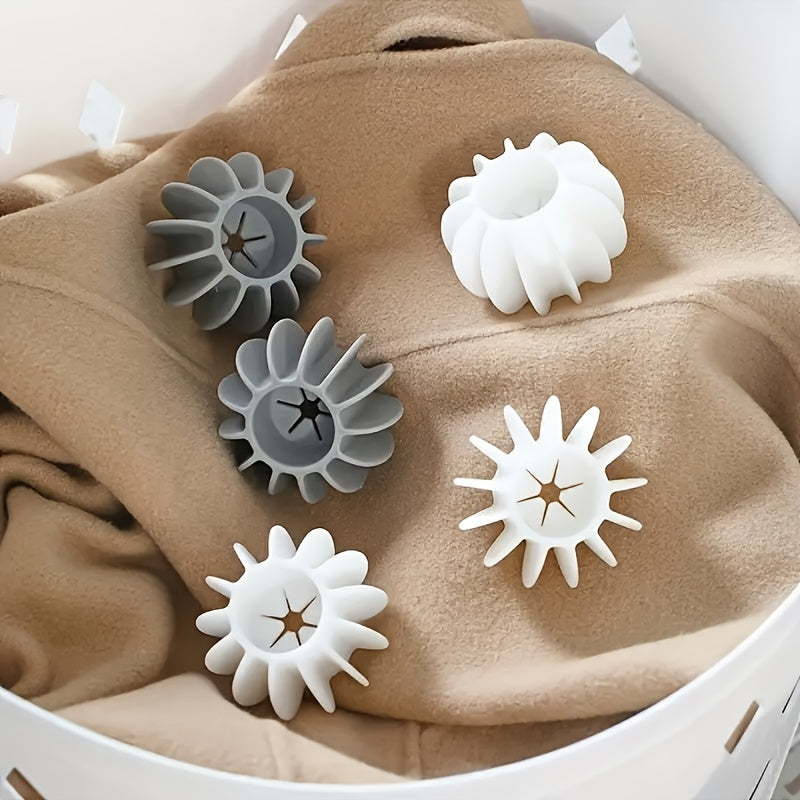 8-Pack Reusable Silicone Laundry Balls for Tangle Prevention Pet Hair Lint Remover