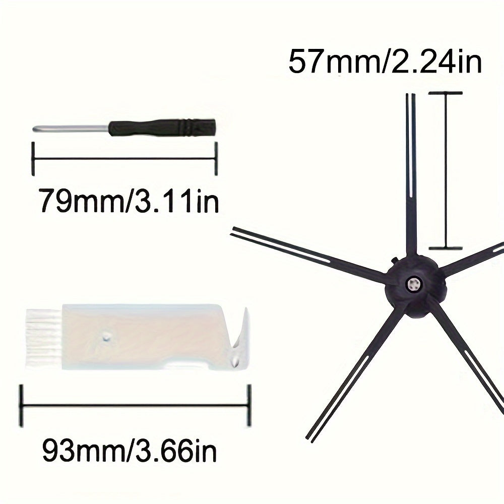 28 Pack Robot Vacuum Replacement Parts for Roborock Q Revo P10 Main Brushes Filters Side Brushes Mop Pads Dust Bags