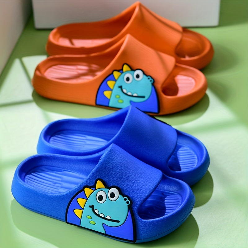 Girls Cartoon Open Toe Slippers Lightweight Breathable Indoor Shoes All-Season