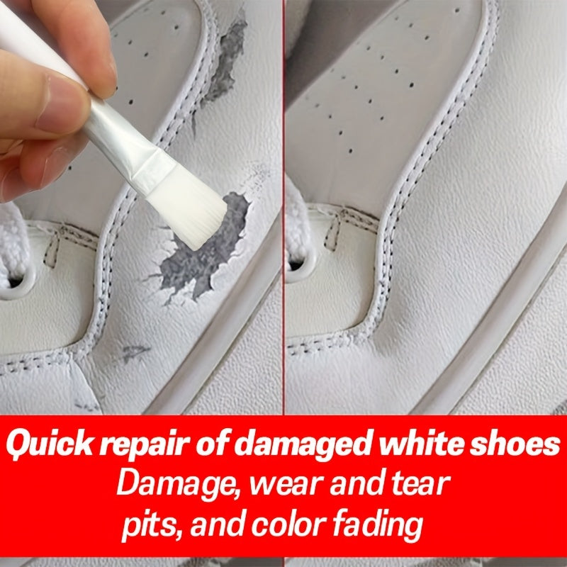 White Leather Shoe Polish Repair Cream for Sneakers Scratch Remover 30g